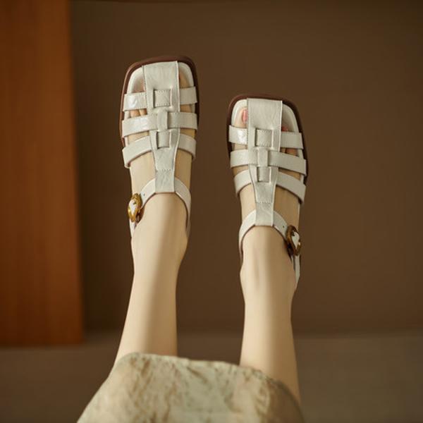 Exquisite Handmade Leather Women’s Shoes: Luxury Craftsmanship(EdidoL1335)