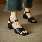 Elegant Handcrafted Leather Women’s Shoes - Luxury Quality(EdidoL1336)