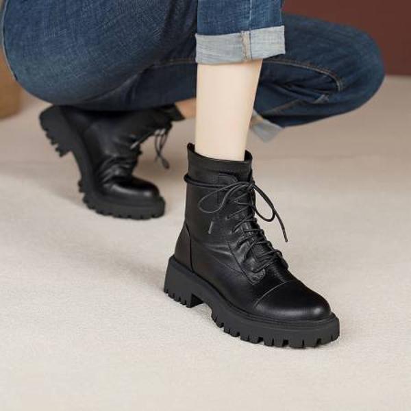 Handcrafted Luxury Genuine Leather Women's Shoes - Elegance in Every Stitch(Edlnx1069)