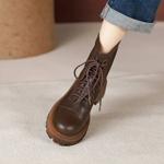 Handcrafted Luxury Genuine Leather Women's Shoes - Elegance in Every Stitch(Edlnx1069)