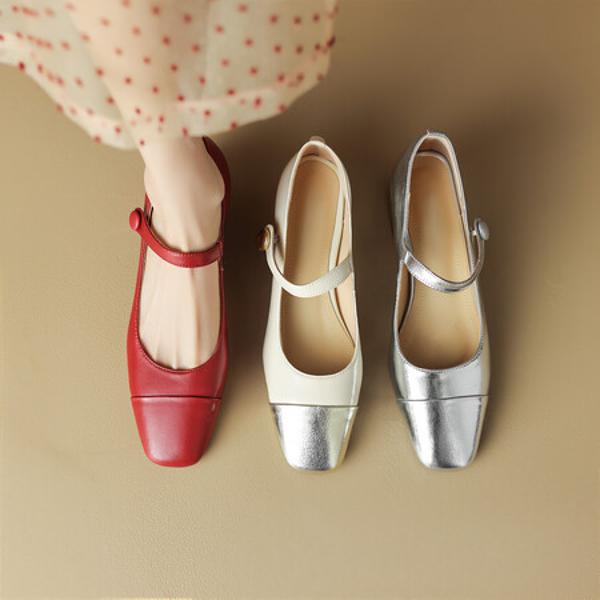 Elegant Handcrafted Genuine Leather Women's Shoes: Luxury Meets Artistry.(EdlnxD9372)