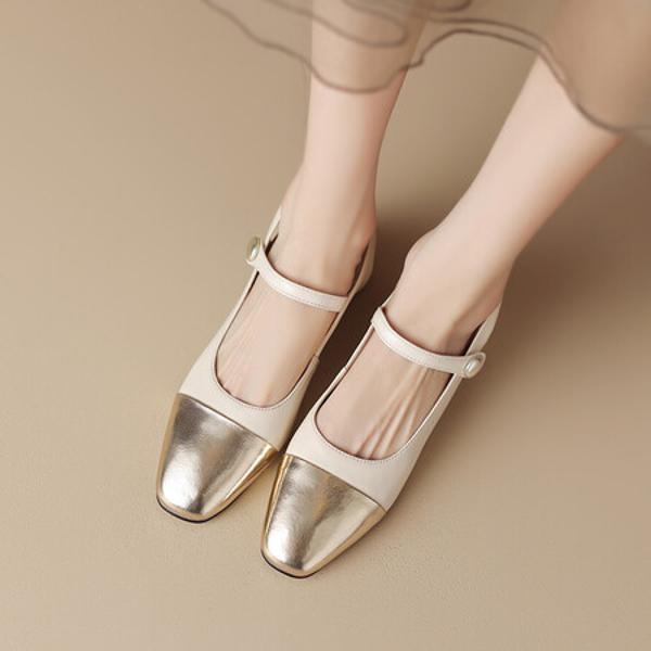 Handcrafted Genuine Leather Women's Shoes - Luxurious Elegance in Every Stitch(Edlnx9371)