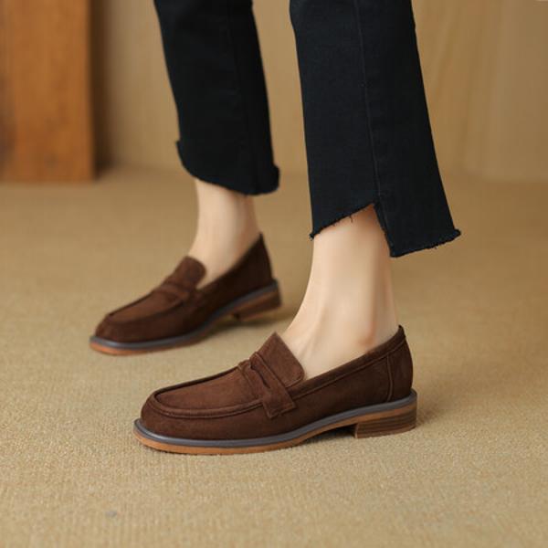 Exquisite Handcrafted Leather Women's Shoes for Elegance(Edlnx45953)