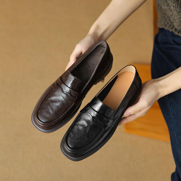 Exquisite Handmade Leather Women's Shoes: Luxury Craftsmanship & Elegance(EdlnxD23-13)