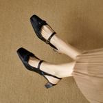 Handcrafted Luxury Leather Women's Shoes: Elegance in Every Detail(Edlnx590)