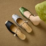 Exquisite Handcrafted Leather Shoes for Elegant Women(Edlnx9330)