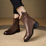Elegant Handmade Genuine Leather Women's Shoes: Luxury Craftsmanship.(Edlnx197)