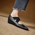 Handcrafted Luxury Leather Women’s Shoes - Timeless Elegance(Edlnx7139)