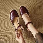Exquisite Handmade Leather Women's Shoes: Crafted for Elegance and Luxury(EdlnxC-2)