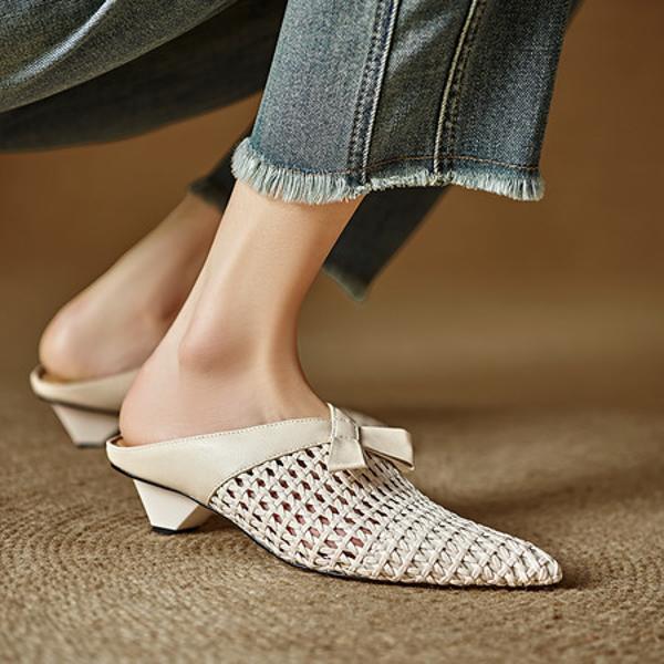 Elegant Handcrafted Genuine Leather Women's Shoes - Luxurious Artisanal Quality(Edlnx208)