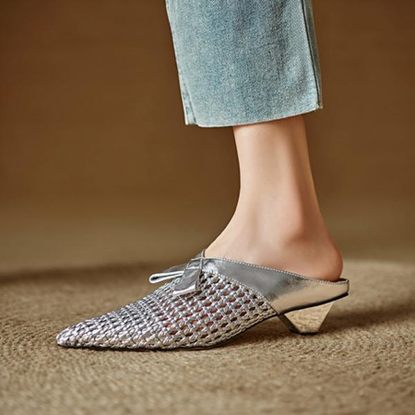 Elegant Handcrafted Genuine Leather Women's Shoes - Luxurious Artisanal Quality(Edlnx208)