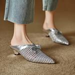 Elegant Handcrafted Genuine Leather Women's Shoes - Luxurious Artisanal Quality(Edlnx208)