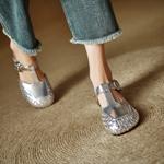 Handcrafted Leather Elegance: Luxury Women's Shoes(Edlnx505)