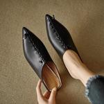 Elegant Handcrafted Genuine Leather Women's Shoes: Luxury Artistry & Timeless Quality(Edlnx207)