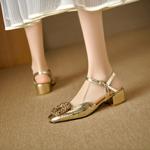 Exquisite Handmade Leather Women's Shoes: Crafted Luxury and Elegance(EdlnxD-9380)