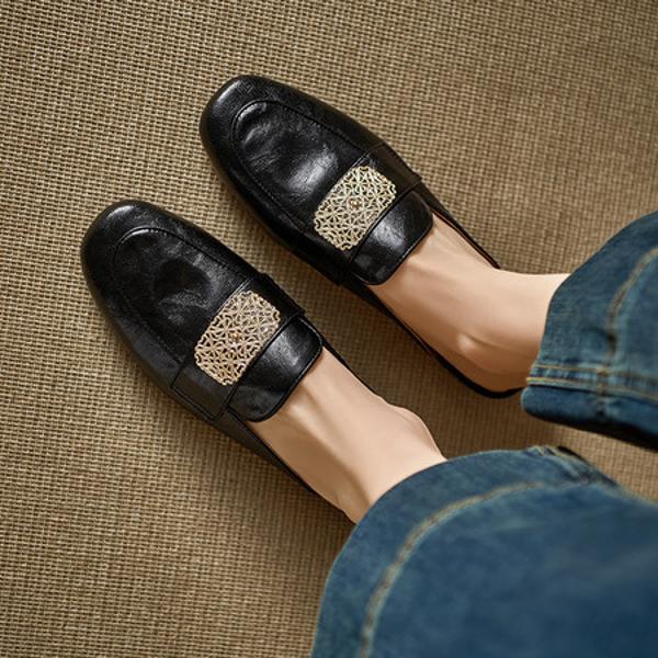 Luxurious Handmade Leather Women's Shoes: Elegance Redefined(Edlnx45811)