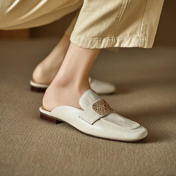 Luxurious Handmade Leather Women's Shoes: Elegance Redefined(Edlnx45811)