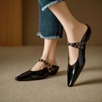 Handcrafted Leather Women's Shoes: A Touch of Luxury & Elegance(Edlnx985)