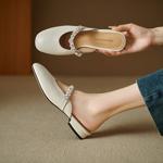 Luxurious Handmade Leather Women’s Shoes: Exquisite Craftsmanship and Elegance(Edlnx695)