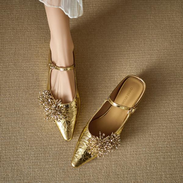 Handcrafted Luxury Leather Women's Shoes for Elegance(EdlnxDL986)