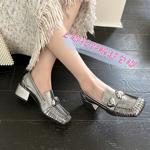 Elegant Handcrafted Leather Women's Shoes of Luxury(EdmdA5895)