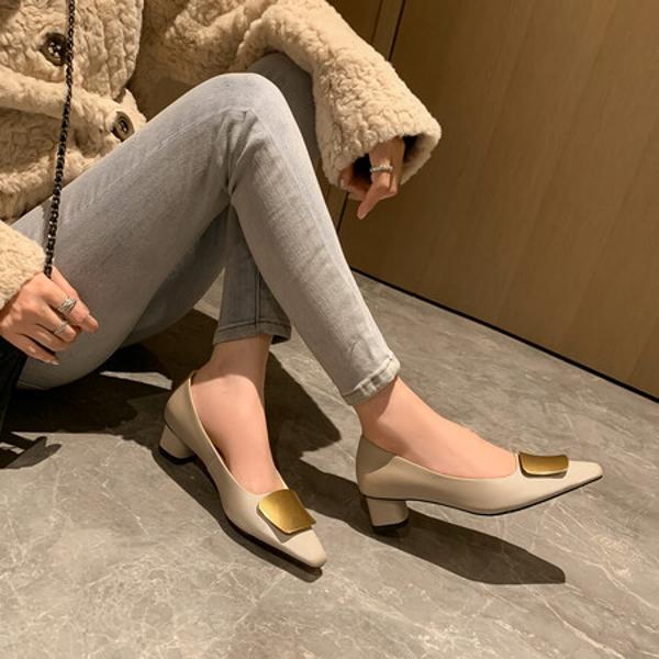 Luxury Handcrafted Genuine Leather Women's Shoes: Elegance in Every Stitch(EdmdA6228)