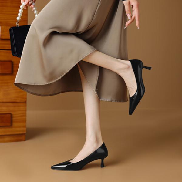 Handcrafted Luxury Leather Women’s Shoes: Elegance in Every Stitch(EdmdA6265)
