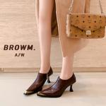 Luxury Handcrafted Leather Women’s Shoes with Elegance(EdmdA6293)