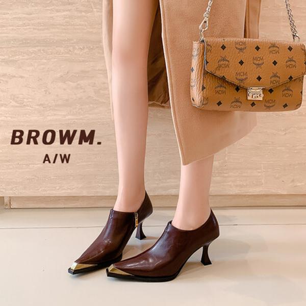 Luxury Handcrafted Leather Women’s Shoes with Elegance(EdmdA6293)