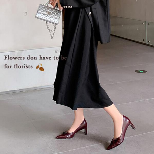 Luxurious Handmade Leather Women's Shoes with Superior Craftsmanship(EdmdA6292)