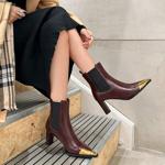 Crafted Elegance: Luxurious Handmade Leather Women's Shoes(EdmdA6299)