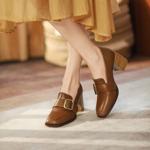 Handcrafted Luxury Leather Women’s Shoes: Elegance Redefined(EdslG902)