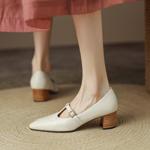 Handcrafted Genuine Leather Women's Shoes - Elegant Luxury(EdslG162-1)