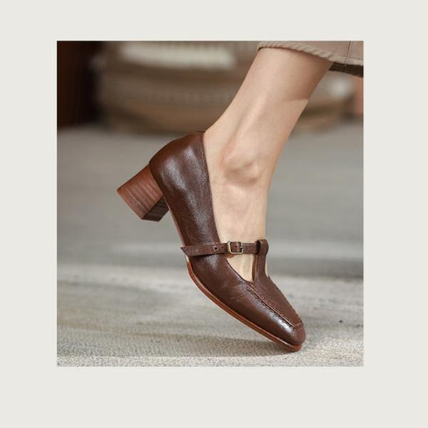 Elegant Handcrafted Leather Shoes for Discerning Women(EdslG316)