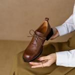 Elegant Handcrafted Genuine Leather Women's Shoes, Luxurious Quality(EdslG345)