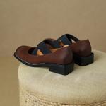 Handcrafted Genuine Leather Luxury Women's Shoes with Elegance(EdslG347)