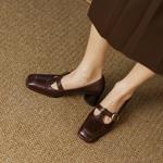 Handcrafted Genuine Leather Women's Shoes: Elegance in Every Stitch(EdslG384)