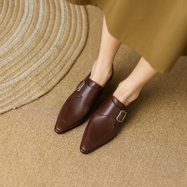 Elegant Handcrafted Genuine Leather Women's Shoes(EdslG349)