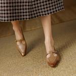 Exquisite Handcrafted Genuine Leather Women's Shoes for Elegant Luxury(EdslG301)