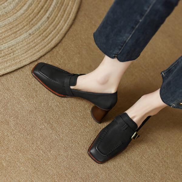 Elegant Handcrafted Leather Women's Shoes of Luxurious Quality(EdslG425)