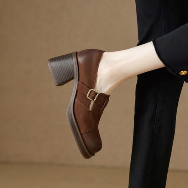 Exquisite Handcrafted Leather Women's Shoes: Luxurious Comfort Meets Timeless Elegance(EdslG430)