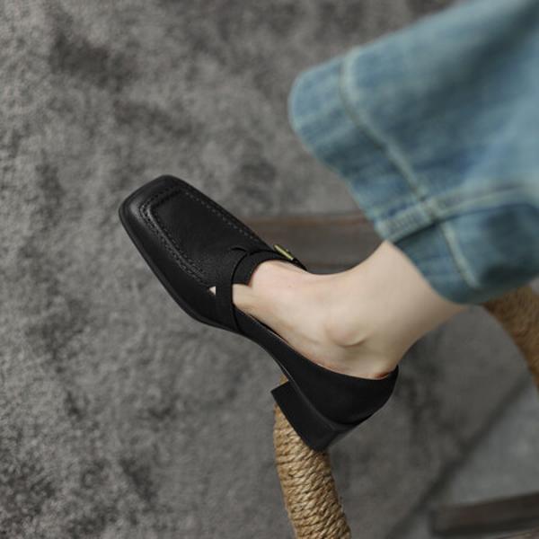 Luxury Genuine Leather Handmade Women's Shoes: Elegance in Every Stitch(EdslG2314)