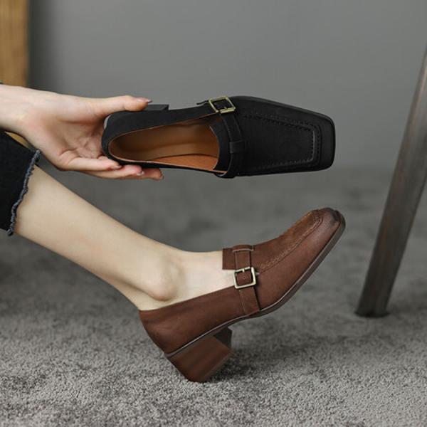 Luxury Genuine Leather Handmade Women's Shoes: Elegance in Every Stitch(EdslG2314)