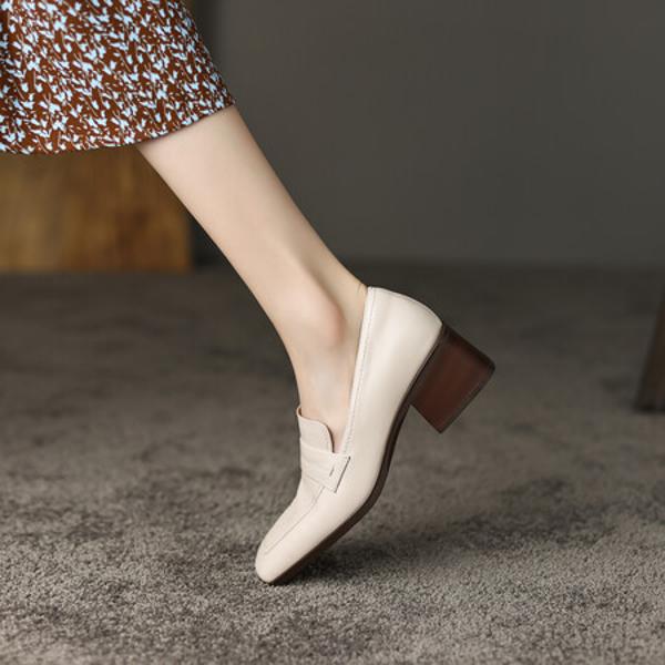 Handcrafted Luxury Leather Women's Shoes - Elegant Craftsmanship(EdslG2326)