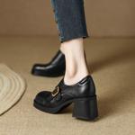 Handcrafted Genuine Leather Women's Shoes: Luxury & Elegance(EdslG432-1)