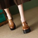 Elegant Handmade Leather Women's Shoes: Luxurious Craftsmanship(EdslG2354)