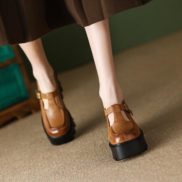 Elegant Handmade Leather Women's Shoes: Luxurious Craftsmanship(EdslG2354)