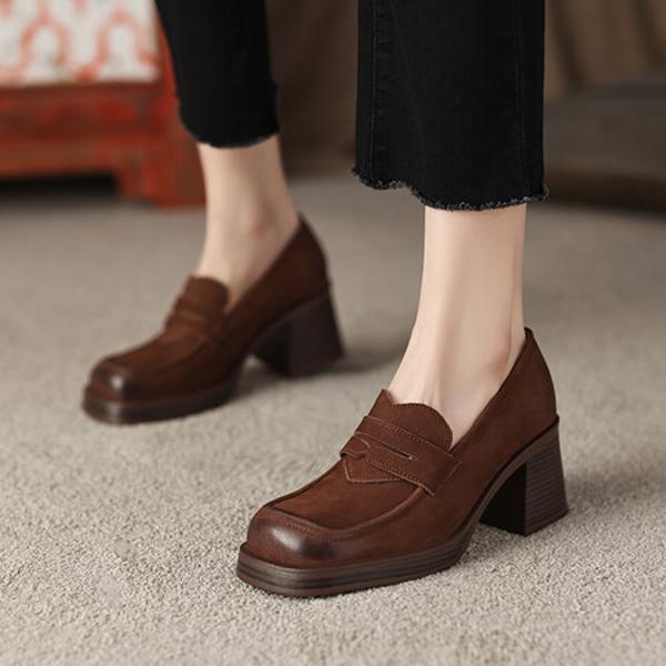 Luxurious Handcrafted Leather Women's Shoes: Elegance in Every Detail(EdslG2304)