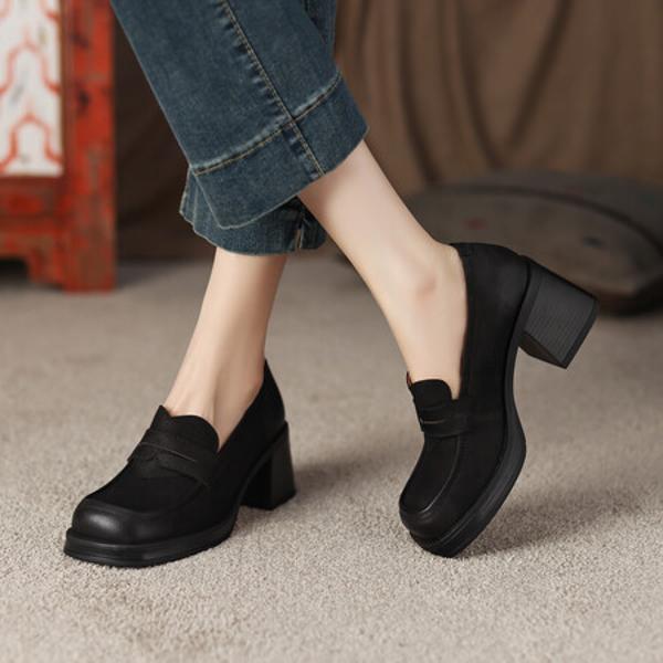 Luxurious Handcrafted Leather Women's Shoes: Elegance in Every Detail(EdslG2304)