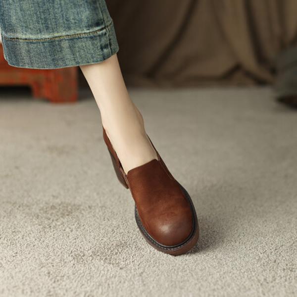 Handcrafted Genuine Leather Women's Shoes - Luxurious Elegance Redefined(EdslG2334)